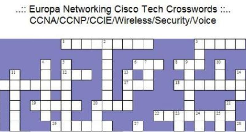 Cisco Games: Puzzels and Crosswords